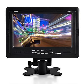 Pyle 7'' Car Video Monitor Display Screen - Widescreen LCD, Dual RCA Inputs, Headrest Mountable