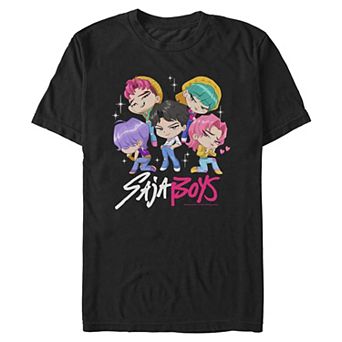 Men's KPop Demon Hunters Saja Boys Chibi Graphic Tee