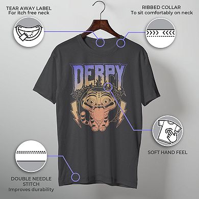 Men's KPop Demon Hunters Derpy Metal Portrait Graphic Tee