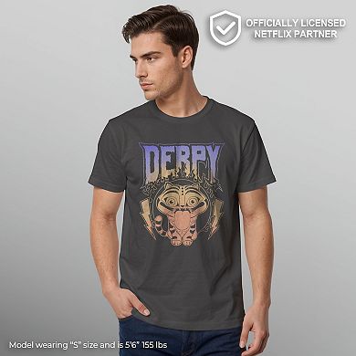 Men's KPop Demon Hunters Derpy Metal Portrait Graphic Tee