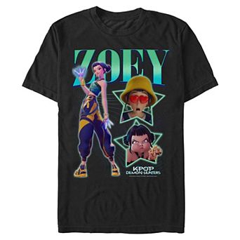 Men's KPop Demon Hunters Zoey Poster Graphic Tee