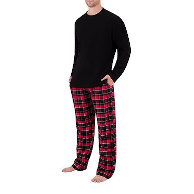 Men's Heat Holders Waffle Top & Pajama Pants Set