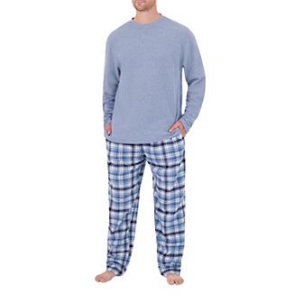Men's Heat Holders Waffle Top & Pajama Pants Set