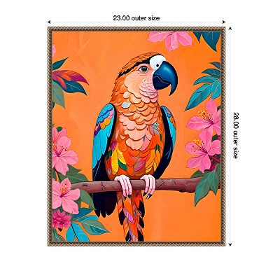 The Parrot by Uma Gokhale Framed Canvas Wall Art Print