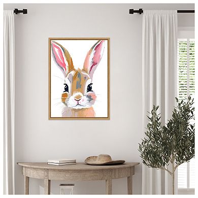Bunny by Ohkimiko Framed Canvas Wall Art Print