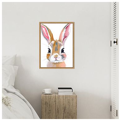 Bunny by Ohkimiko Framed Canvas Wall Art Print