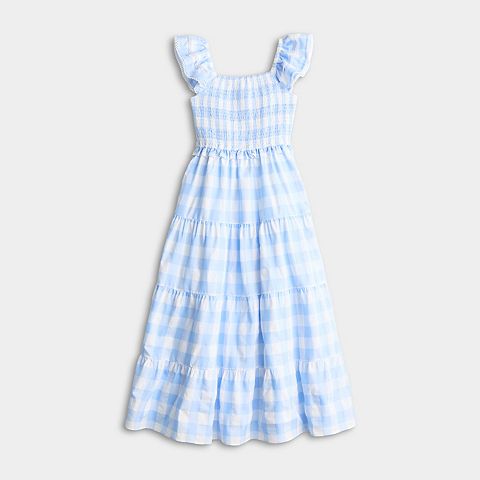 Детское платье Rare Editions Smocked Flutter Sleeve Maxi