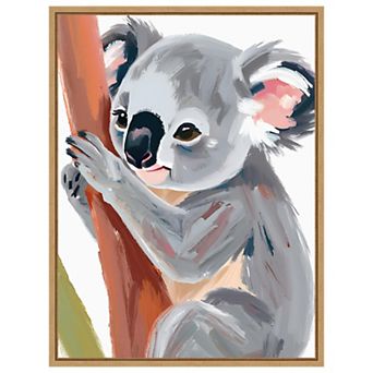 Koala by Ohkimiko Framed Canvas Wall Art Print