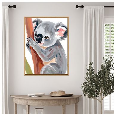 Koala by Ohkimiko Framed Canvas Wall Art Print