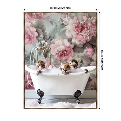 Blossom Bath by Niky Rahner Framed Canvas Wall Art Print