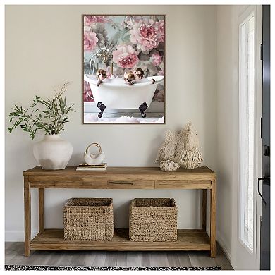 Blossom Bath by Niky Rahner Framed Canvas Wall Art Print