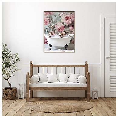 Blossom Bath by Niky Rahner Framed Canvas Wall Art Print
