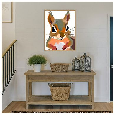 Squirrel by Ohkimiko Framed Canvas Wall Art Print