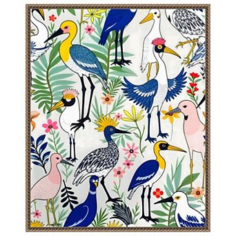 The Aviary by Uma Gokhale Framed Canvas Wall Art Print