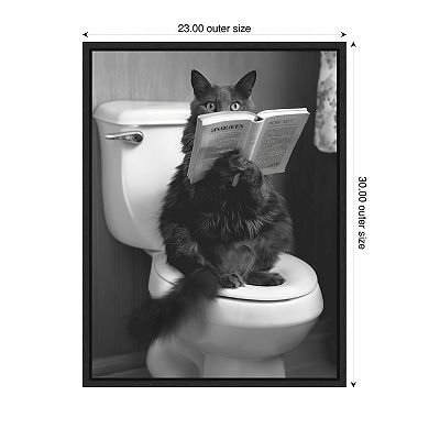 Throne Room Cat by Niky Rahner Framed Canvas Wall Art Print