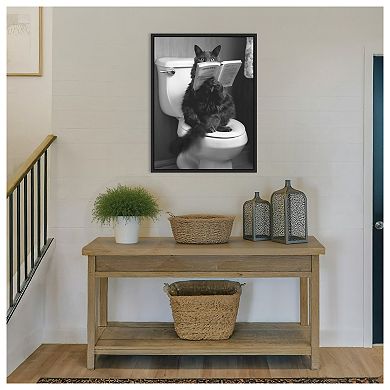Throne Room Cat by Niky Rahner Framed Canvas Wall Art Print