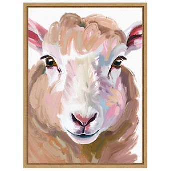 Sheep by Ohkimiko Framed Canvas Wall Art Print