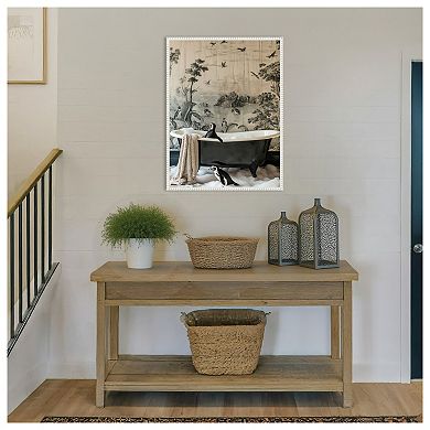 Penguins Dreamy Bath Time by Niky Rahner Framed Canvas Wall Art Print