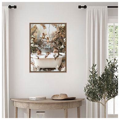 Jungle Spa by Niky Rahner Framed Canvas Wall Art Print