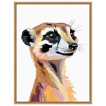 Meercat by Ohkimiko Framed Canvas Wall Art Print