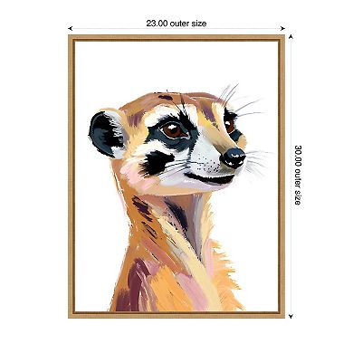 Meercat by Ohkimiko Framed Canvas Wall Art Print