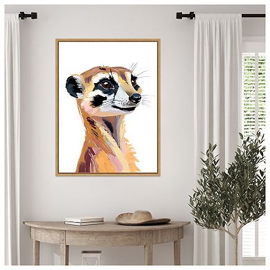 Meercat by Ohkimiko Framed Canvas Wall Art Print