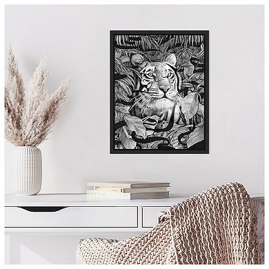 Jungle Cat II by Ec Mazur Framed Canvas Wall Art Print