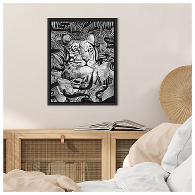 Jungle Cat II by Ec Mazur Framed Canvas Wall Art Print