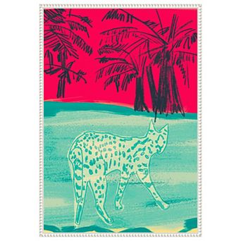 Cheetah by Beate Tubach Framed Canvas Wall Art Print
