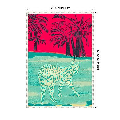 Cheetah by Beate Tubach Framed Canvas Wall Art Print