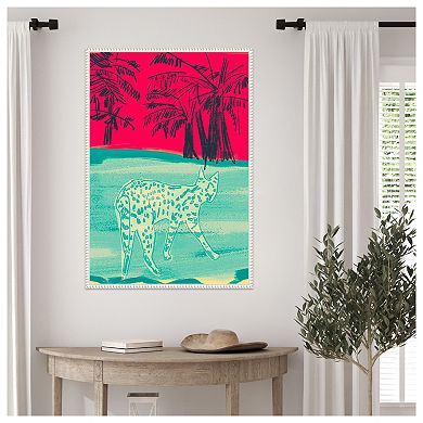 Cheetah by Beate Tubach Framed Canvas Wall Art Print