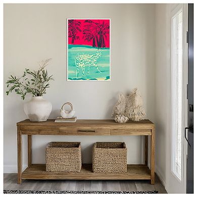 Cheetah by Beate Tubach Framed Canvas Wall Art Print