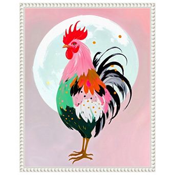 Charm Never Hurt a Rooster by Uma Gokhale Framed Canvas Wall Art Print