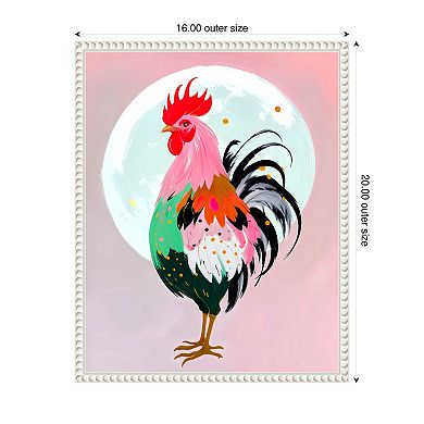 Charm Never Hurt a Rooster by Uma Gokhale Framed Canvas Wall Art Print