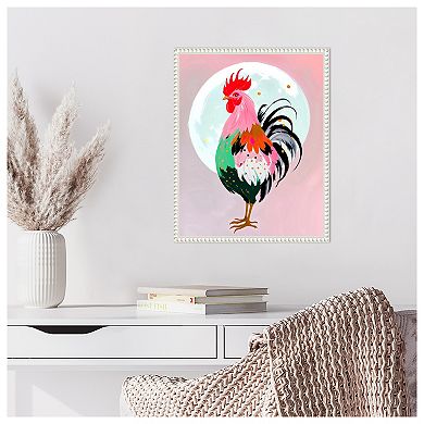Charm Never Hurt a Rooster by Uma Gokhale Framed Canvas Wall Art Print