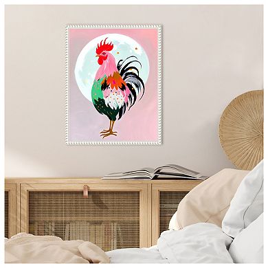 Charm Never Hurt a Rooster by Uma Gokhale Framed Canvas Wall Art Print