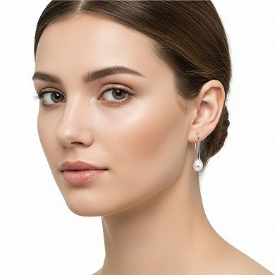 PearLustre by Imperial Sterling Silver Bead & Freshwater Cultured Pearl Drop Earrings