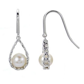 PearLustre by Imperial Freshwater Cultured Pearl Sterling Silver Drop Earrings