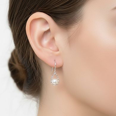 PearLustre by Imperial Freshwater Cultured Pearl Sterling Silver Drop Earrings