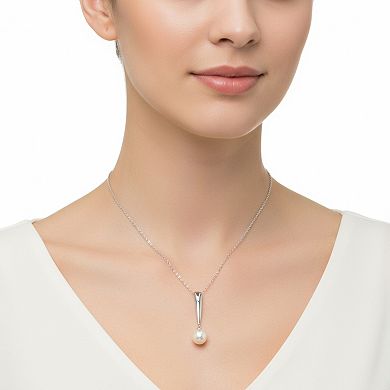 PearLustre by Imperial Sterling Silver Freshwater Cultured Pearl Pendant Necklace
