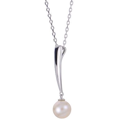 PearLustre by Imperial Sterling Silver Freshwater Cultured Pearl Pendant Necklace