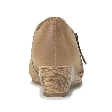Baretraps Louise Women's Wedge Ankle Boots With Zip Closure