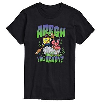 Men's The SpongeBob Movie: Search for SquarePants Arrgh You Ready? Graphic Tee