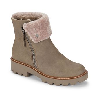 Baretraps Westry Women's Ankle Zip Boots With Faux Fur Cuff