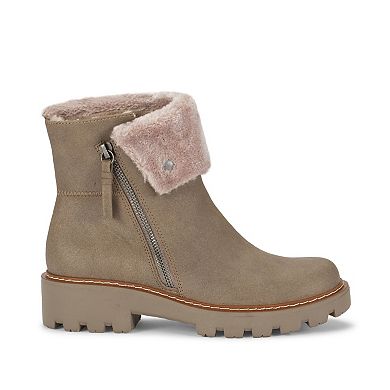 Baretraps Westry Women's Ankle Zip Boots With Faux Fur Cuff