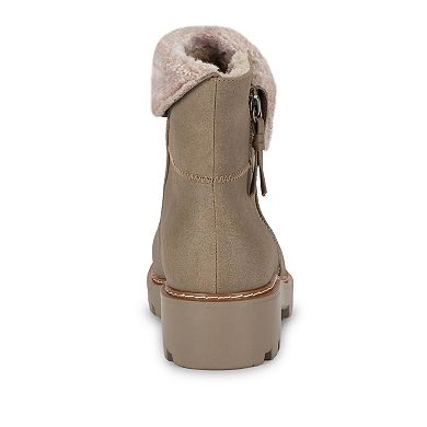 Baretraps Westry Women's Ankle Zip Boots With Faux Fur Cuff