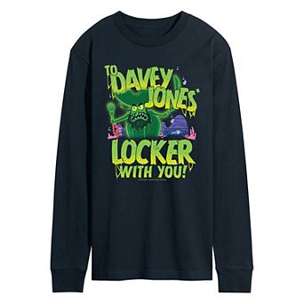 Men's The SpongeBob Movie: Search For SquarePants Davey Jones Long Sleeve Graphic Tee