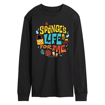 Men's The SpongeBob Movie: Search For SquarePants Sponge's Life For Me Long Sleeve Graphic Tee