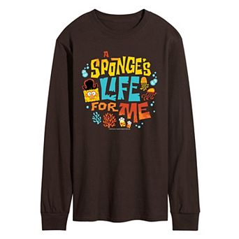 Men's The SpongeBob Movie: Search For SquarePants Sponge's Life For Me Long Sleeve Graphic Tee