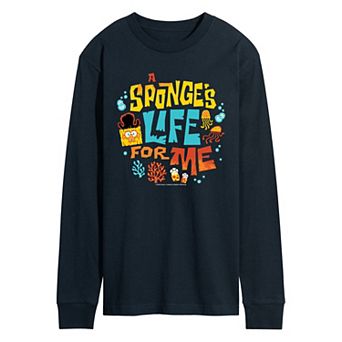 Men's The SpongeBob Movie: Search For SquarePants Sponge's Life For Me Long Sleeve Graphic Tee
